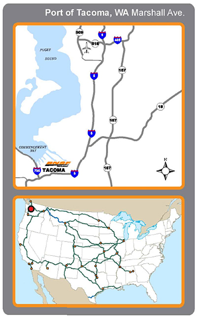 Tacoma, WA Automotive Facility Map