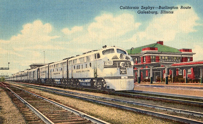 Galesburg postcard circa 1949 Galesburg postcard circa 1949